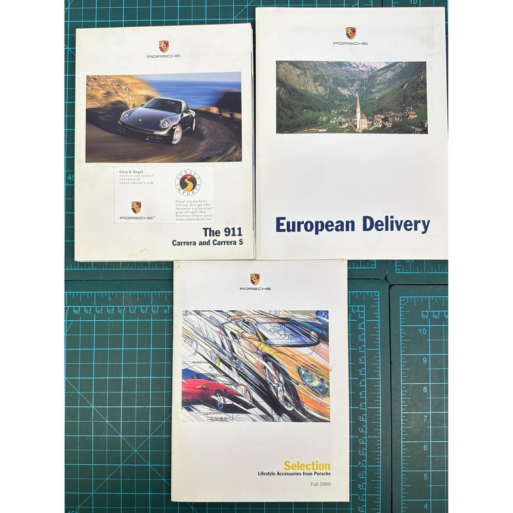 Porsche 911 Carrera S Showroom Brochure Lot European Delivery Selection 2005